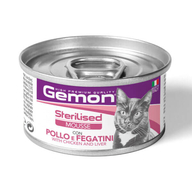 GEMON CAT MOUSSE STERILISED CHICKEN/LIVER