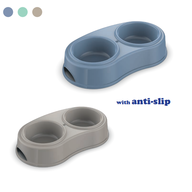 GEORPLAST Миска пластик. Double Pet Bowl Antislip 30x17x6cm