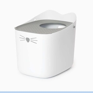 Catit PIXI Litter Box – litieră închisă pentru pisici cu intrare superioară și protecție împotriva împrăștierii nisipului