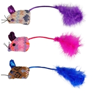 Jucărie din material textil MOHAIRE MOUSE GLAMOUR 3 pcs