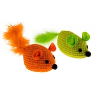 Jucărie șoricel cu pene