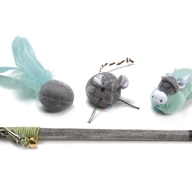 Jucărie undiță pentru pisici CAT&RINA STUZZICAGATTO 3IN1