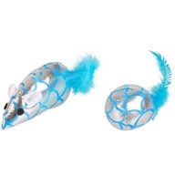 Игрушки матерчатые SHINY MOUSE with FEATHER