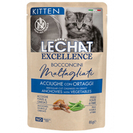 LECHAT EXCELLENCE POUCH CHUNKIES KITTEN Anchovies/Vegetables