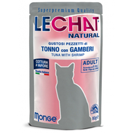 LECHAT NATURAL Pouch Tuna and shrimps 80gr