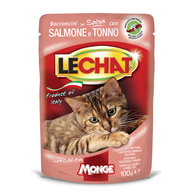 LECHAT Pouch Chunkies Tuna and Salmon