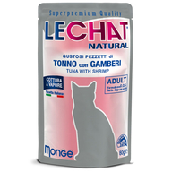 LECHAT Natural Pouch Tuna and Shrimps