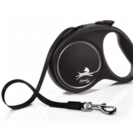 Lesă retractabilă FLEXI BLACK DESIGN Tape