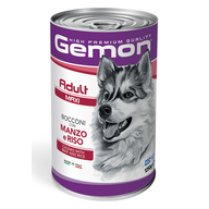 GEMON Dog Maxi Adult Chunks with Beef and Rice