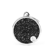 Медальон CERCHIO GLITTER NERO SHINE