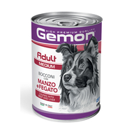 GEMON Dog Medium Adult Chunks with Beef and Liver