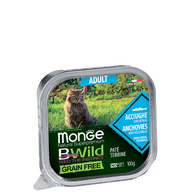MONGE CAT BWILD ADULT Anchovies/Vegetables 100gr