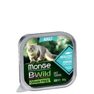 MONGE CAT BWILD ADULT Codfish/Vegetables 100gr