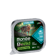 MONGE CAT BWILD STERILISED Tuna/Vegetables 100gr