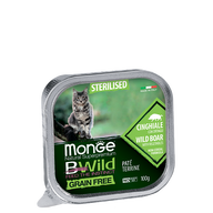 MONGE CAT BWILD STERILISED Wild Boar/Vegetables 100gr