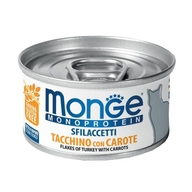 MONGE CAT FLAKES MONOPROTEIN TURKEY WITH CARROT 80gr
