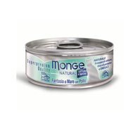 MONGE CAT NATURAL Can Seafood mixed with chicken 80gr
