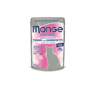 MONGE CAT NATURAL Pouch Tuna with shrimps in jelly 80gr