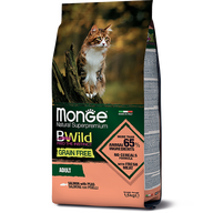 MONGE DRY CAT BWILD GF Salmone/Peas