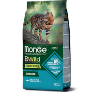 MONGE DRY CAT BWILD GF STERILISED Tuna/Peas