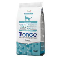 MONGE DRY CAT STERILISED MONOPROTEIN COD FISH 1,5kg