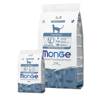 MONGE DRY CAT STERILISED MONOPROTEIN TROUT