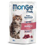 Monge Fresh Kitten Paté with Chunkies Beef pouch