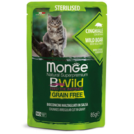 MONGE Cat BWILD Pouch Sterilised Wild Boar/Vegetables
