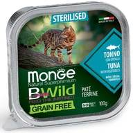 MONGE Cat BWILD Sterilised Tuna/Vegetables