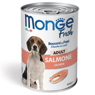 MONGE Fresh Adult Dog Chunks in Loaf with Salmon