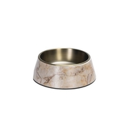Designed by Lotte Meis Beige – миска для собак из меламина с чашей из нержавеющей стали