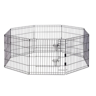 BZ Вольер металический для щенка PEN+DOOR TED Black