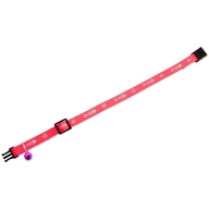 Zgardă din nylon CAT COLLAR PINK 30cm10mm