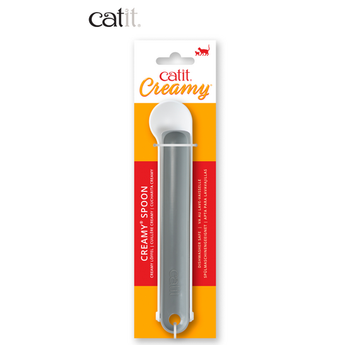 Catit Creamy Spoon – linguriță pentru servirea recompenselor cremoase pentru pisici