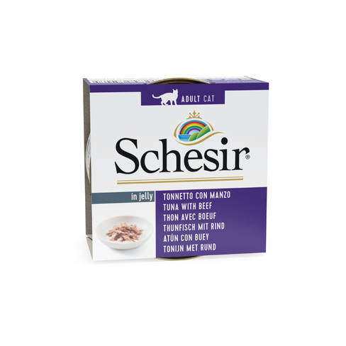 SCHESIR Can can JELLY Tuna with Beef 85gr