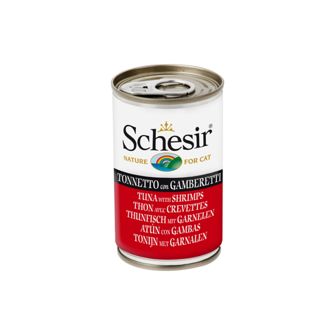 SCHESIR Cat Can Tuna with Shrimps 140gr