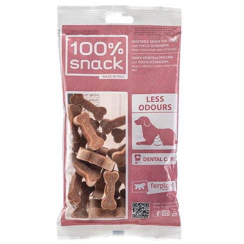 Ferplast 100% Snack Cookie Bone Yucca – recompense dentare vegetariene pentru câini