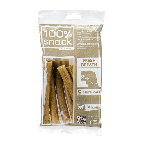 Ferplast 100% Snack Sticks Maccheroni Ascophyllum – recompense dentare vegetariene