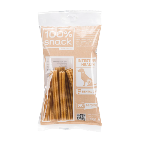 Ferplast 100% Snack Sticks Snowflake Euglena – вегетарианские лакомства для чистки зубов собак