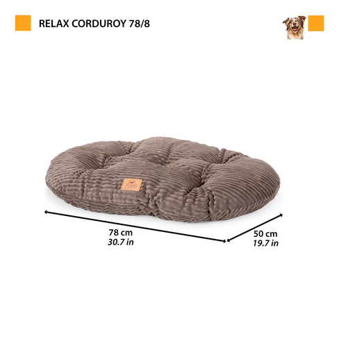Pernă din bumbac Relax Corduroy Dark Grey