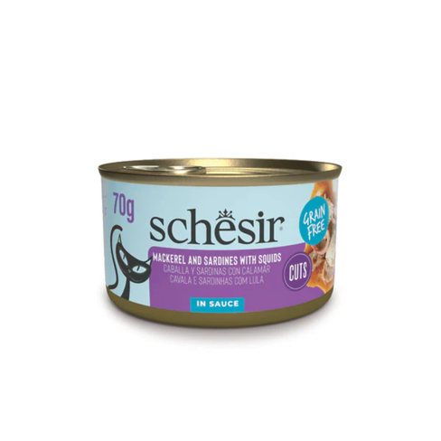 SCHESIR GRILL WHOLEFOOD Cat Can Mackerel/Sardines and Squids