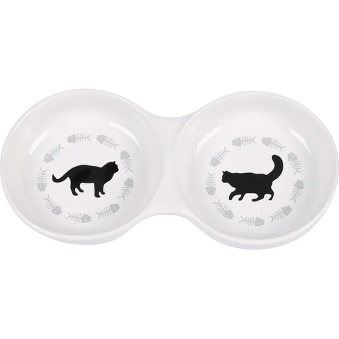 Flamingo bol dublu din ceramică CAT BETSY