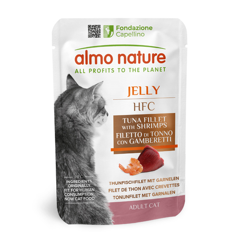 ALMO NATURE Cat HFC Pouch Jelly Tuna with Shrimps