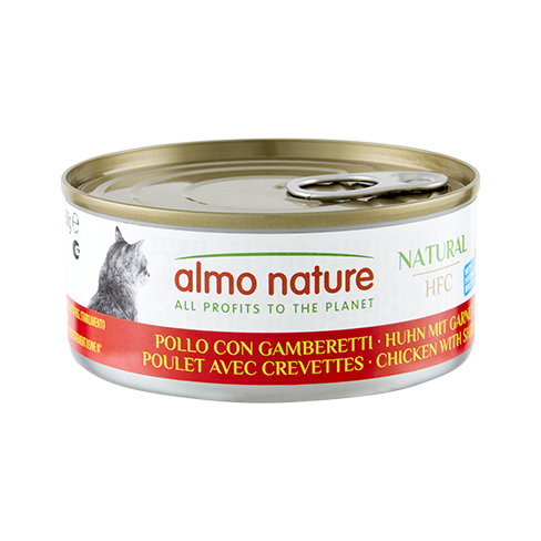 ALMO NATURE Cat HFC Can Natural Chicken and Shrimps