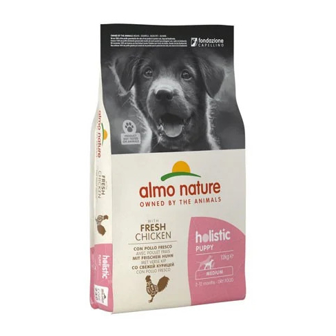 ALMO NATURE Dry Dog Holistic M-L Puppy Chicken