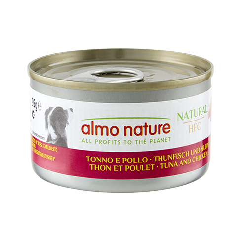ALMO NATURE Dog HFC Can Natural Tuna and Chicken