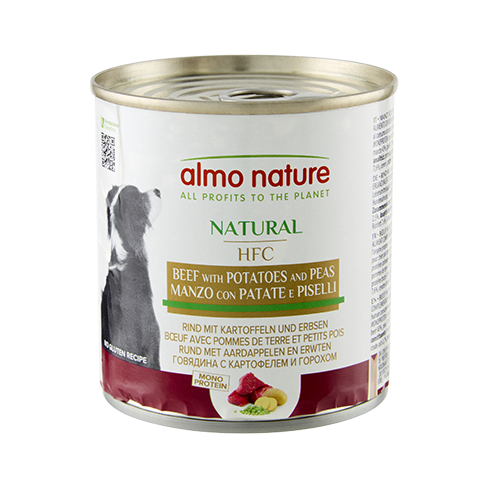 ALMO NATURE DOG HFC Natural Beef with Potatoes and Peas