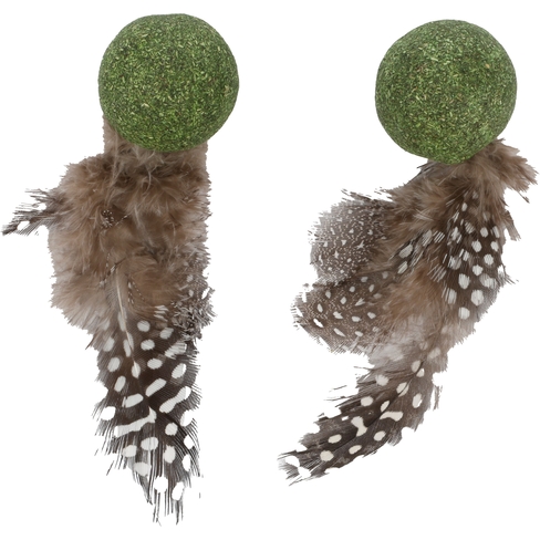 Игрушка для кошек Katti Catnip Ball With Feathers