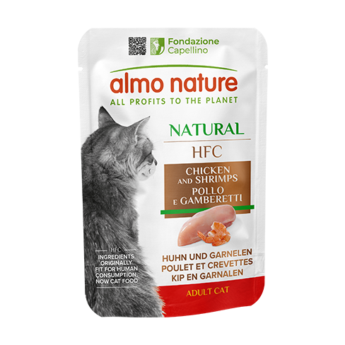 ALMO NATURE CAT HFC POUCH Natural Chiken/Shrimps