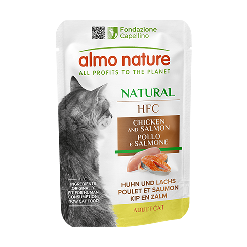 ALMO NATURE Cat HFC Pouch Natural Chicken and Salmon 55g